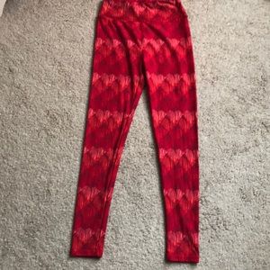 Red lu la roe leggings